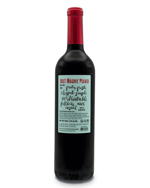 Vino Tinto Just Malbec Please 2024