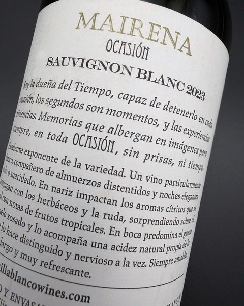 Vino blanco Mairena Ocasión Sauvignon Blanc 2023