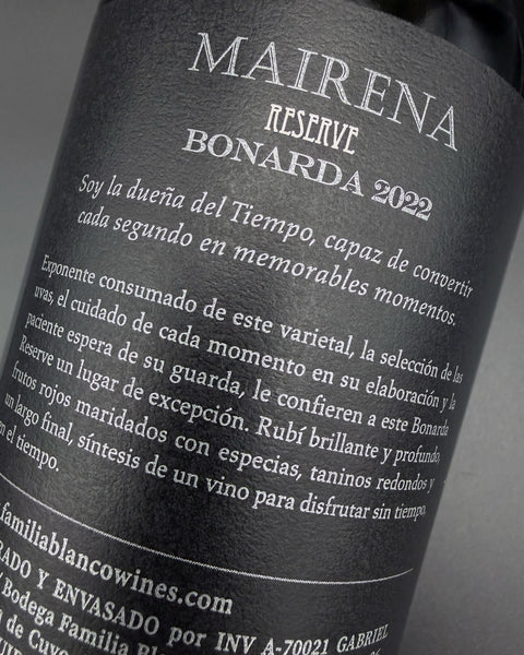 Vino Tinto Mairena Reserve Bonarda 2022