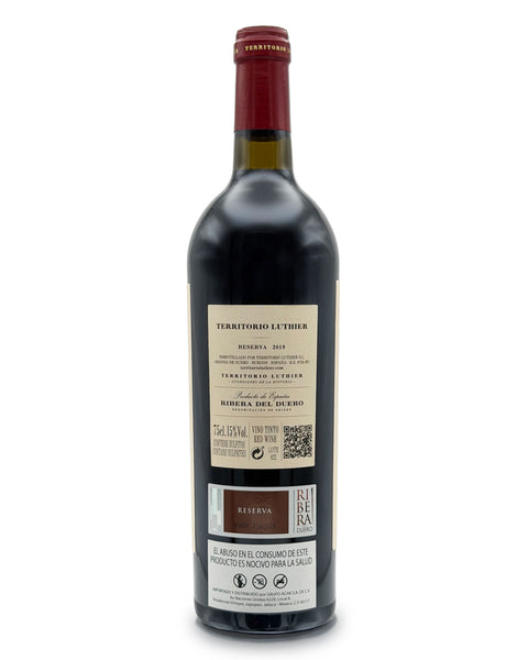 Vino Tinto Territorio Luthier Reserva 2019