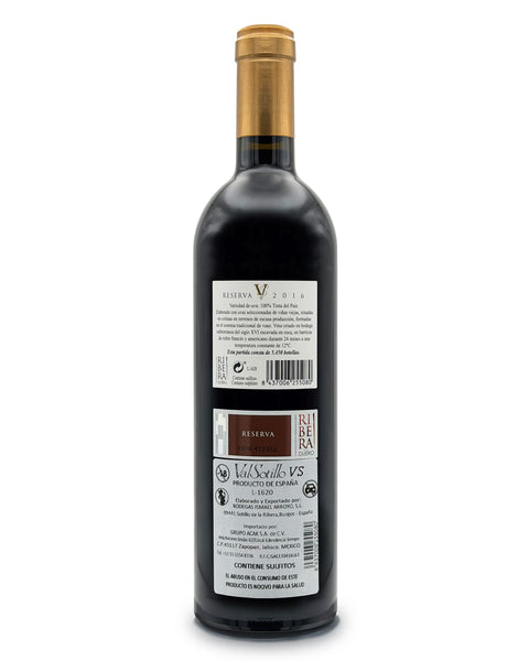 Vino Tinto ValSotillo VS Reserva 2016
