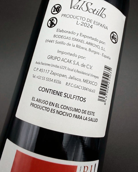 Vino Tinto ValSotillo Crianza 2020